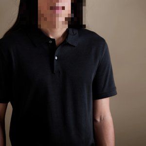 Banana Republic Black Luxury-Touch Polo Size S